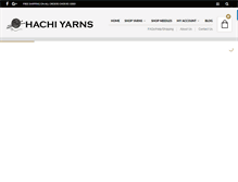 Tablet Screenshot of hachiyarns.com